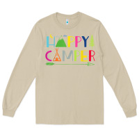 Mushroom camping arrow camper happy summer camp camping kids 635 Long Sleeve Tee - baoMotion