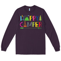 Plum camping arrow camper happy summer camp camping kids 635 Long Sleeve Tee - baoMotion