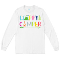 White camping arrow camper happy summer camp camping kids 635 Long Sleeve Tee - baoMotion