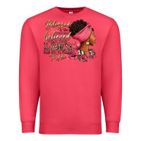 Cardinal Blessed is she who has believed afro woman Premium Sweatshirt - RanaPortraitStore
