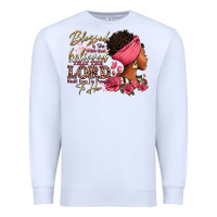 Blessed Is She Who Has Believed Afro Woman Premium Sweatshirt | Teevron