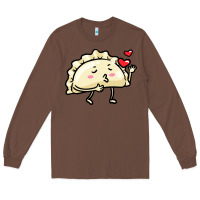 Chestnut pierogi lovers t  shirt pierogi kawaii emoticon polish food dyngus day Long Sleeve Tee - baoMotion