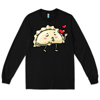 Black pierogi lovers t  shirt pierogi kawaii emoticon polish food dyngus day Long Sleeve Tee - baoMotion