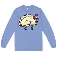 Colony Blue pierogi lovers t  shirt pierogi kawaii emoticon polish food dyngus day Long Sleeve Tee - baoMotion