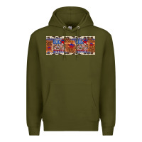Army Green little miss america Premium Hoodie - Artiststas