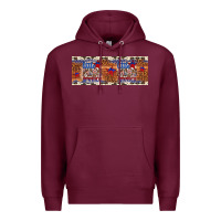Burgundy little miss america Premium Hoodie - Artiststas