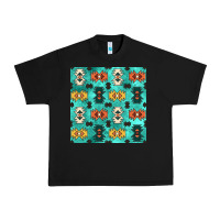 Black native american aztec seamless pattern 3 Urban Heavy Tee - BundleAndBundleShop