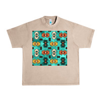 French Oak native american aztec seamless pattern 3 Urban Heavy Tee - BundleAndBundleShop