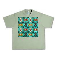 Oil Green native american aztec seamless pattern 3 Urban Heavy Tee - BundleAndBundleShop