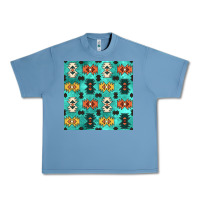 Pebble Blue native american aztec seamless pattern 3 Urban Heavy Tee - BundleAndBundleShop