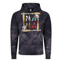 Cloud Black baseball mama Vintage Hoodie - CowhideDigitalArt