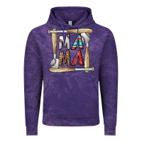 Cloud Purple baseball mama Vintage Hoodie - CowhideDigitalArt