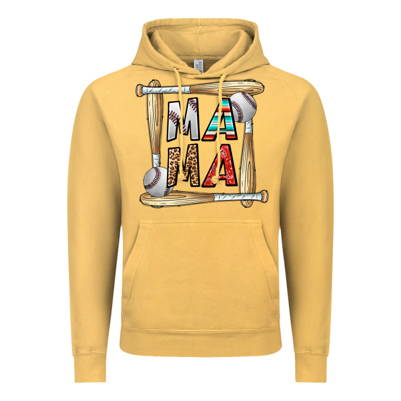 Baseball Mama Vintage Hoodie by CowhideDigitalArt | Teevron