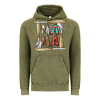 Vintage Olive baseball mama Vintage Hoodie - CowhideDigitalArt