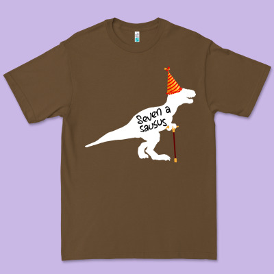 Seven A Saurus Premium Tee Designed By Bettercallsaul