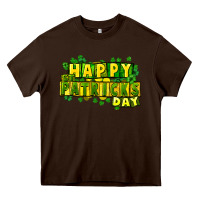 Chocolate Brown Happy St. Patrick's Day Heavy Core Tee - HowdyJamesFarm
