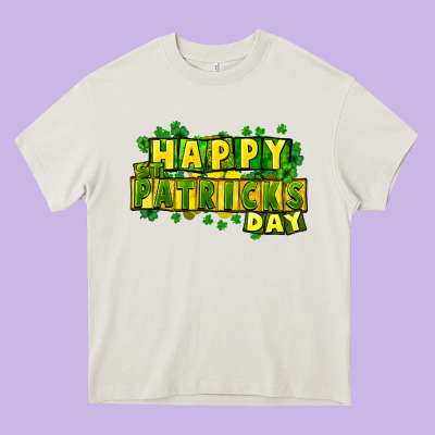 Happy St. Patrick's Day Heavy Core Tee Designed By Howdyjamesfarm