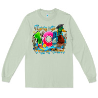 Matcha name flying into 100 days of school Long Sleeve Tee - CowhideDigitalArt