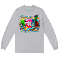 Moon Dust name flying into 100 days of school Long Sleeve Tee - CowhideDigitalArt