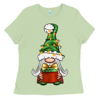 Matcha Christmas Gnome With Gift Ladies Tee - BundleAndBundleShop