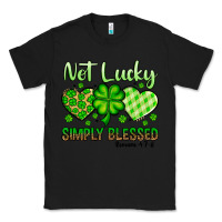 Black St. Patrick's Not lucky simply blessed Classic Tee - OliviaCreatesArt