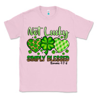Bubblegum Pink St. Patrick's Not lucky simply blessed Classic Tee - OliviaCreatesArt
