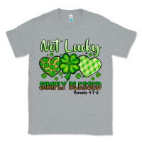 Heather Grey St. Patrick's Not lucky simply blessed Classic Tee - OliviaCreatesArt