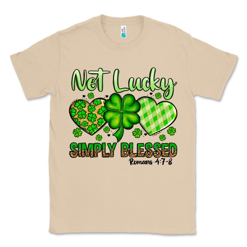 St. Patrick's Not Lucky Simply Blessed Classic Tee by OliviaCreatesArt | Teevron