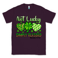 Plum St. Patrick's Not lucky simply blessed Classic Tee - OliviaCreatesArt