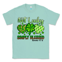 Seafoam St. Patrick's Not lucky simply blessed Classic Tee - OliviaCreatesArt