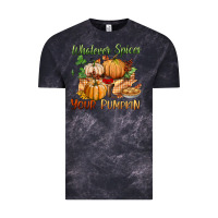 Cloud Black whatever spices your pumpkin Vintage Tee - BundleAndBundleShop