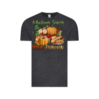 Vintage Black whatever spices your pumpkin Vintage Tee - BundleAndBundleShop