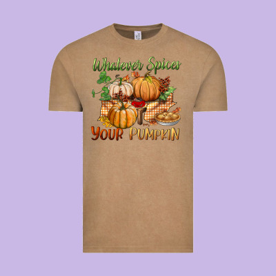 Whatever Spices Your Pumpkin Vintage Tee Designed By Bundleandbundleshop