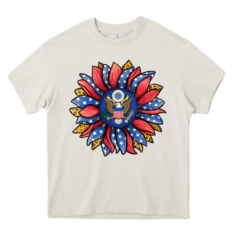 American Sunflower Heavy Core Tee by Jasminsmagicworld | Teevron