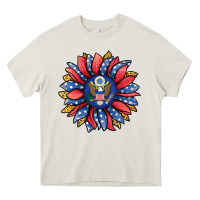 Cream american sunflower Heavy Core Tee - Jasminsmagicworld