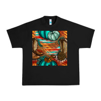 Black western thanksgiving seamless pattern Urban Heavy Tee - BundleAndBundleShop