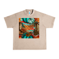 French Oak western thanksgiving seamless pattern Urban Heavy Tee - BundleAndBundleShop