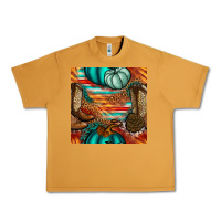 Western Thanksgiving Seamless Pattern Urban Heavy Tee | Teevron