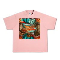 Salmon western thanksgiving seamless pattern Urban Heavy Tee - BundleAndBundleShop