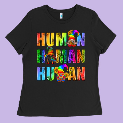 Human Pride Lgbt Ladies Tee Designed By Bundleandbundleshop