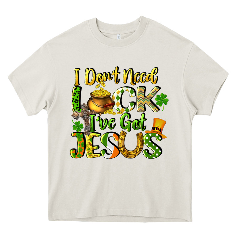 I Don't Need Luck I've Got Jesus Heavy Core Tee by CowGirlArtShop | Teevron