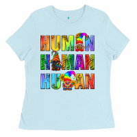 Baby Blue Human Pride Lgbt Ladies Tee - BundleAndBundleShop