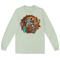 Matcha Fall Vibes Long Sleeve Tee - CowhideDigitalArt