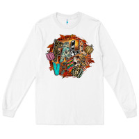 White Fall Vibes Long Sleeve Tee - CowhideDigitalArt