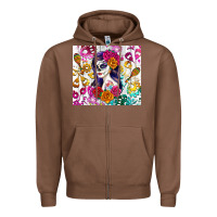 Sugar Skull Girl Zipper Hoodie | Teevron