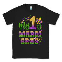 Black my first mardi gras glitter fleur de lis Classic Tee - Artiststas
