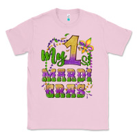Bubblegum Pink my first mardi gras glitter fleur de lis Classic Tee - Artiststas