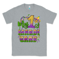 Heather Grey my first mardi gras glitter fleur de lis Classic Tee - Artiststas