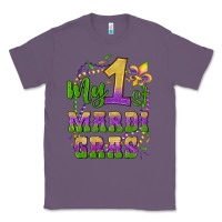 Lavender my first mardi gras glitter fleur de lis Classic Tee - Artiststas