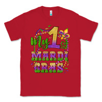 Red my first mardi gras glitter fleur de lis Classic Tee - Artiststas